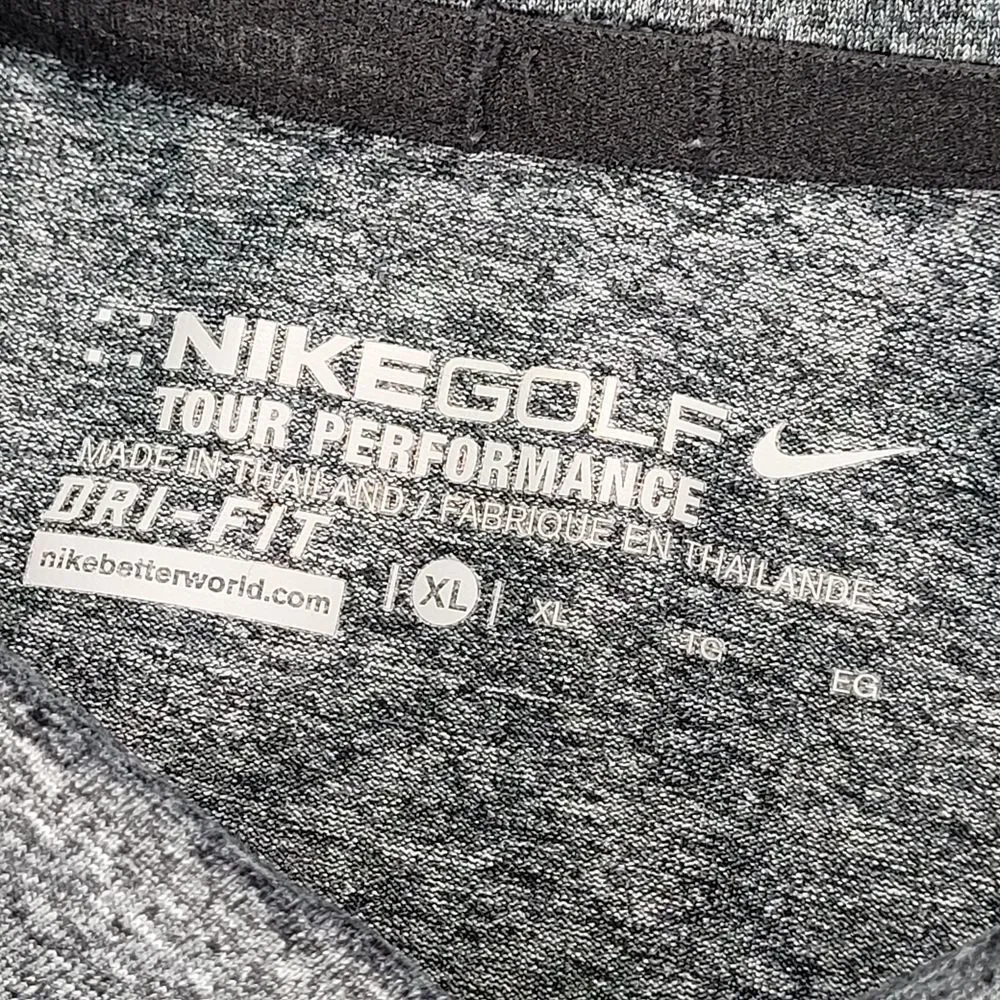 Nike The Hooters & Blowfish Golf Polo Shirt Athletic Fit Gray Neon Green Mens XL
